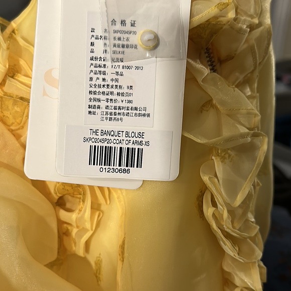 NWT SELKIE THE BANQUET BLOUSE - Picture 13 of 14